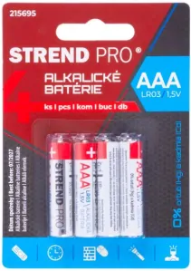 Batéria Strend Pro, mikrotužková AAA, blister 4ks