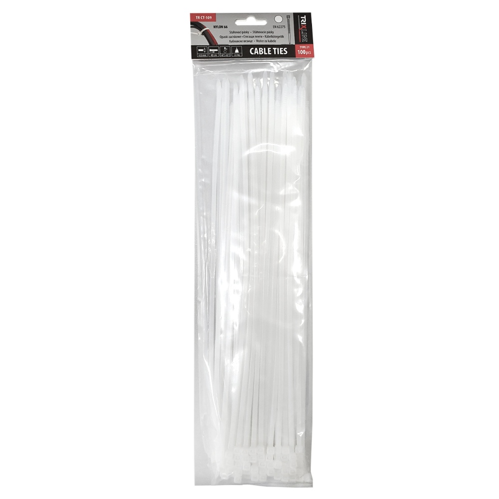 Sťahovacia páska 40cm biela 100ks