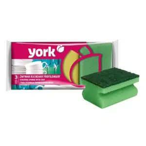 Hubka York na kuchynský riad, ergonomická, 9x7x4,3 cm bal. 3 ks
