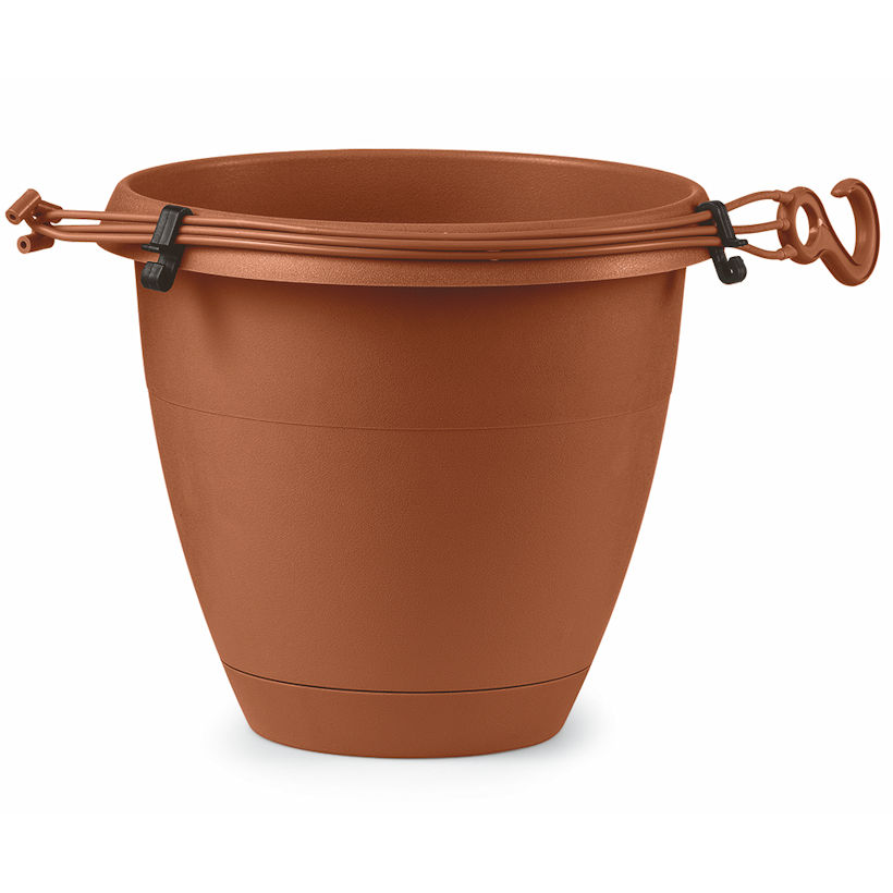 Kvetináč závesný FLOW 30cm terakota