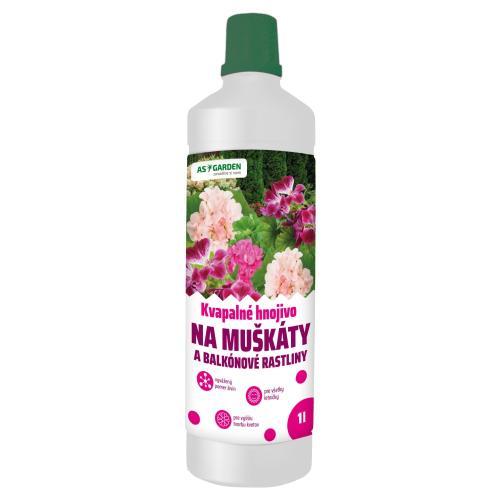 Hnojivo na muškáty 1l AS GARDEN